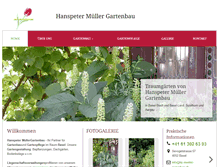 Tablet Screenshot of hp-mueller-gartenbau.ch